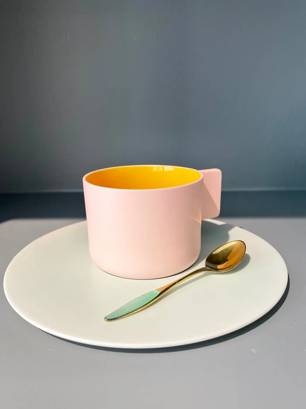 Arita - S&B Coffee Cup and Saucer Light Pink