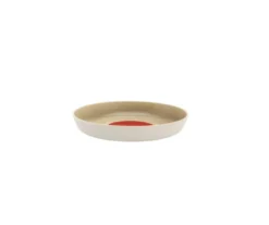 Arita - S&B Deep Plate Light Brown/Red 130