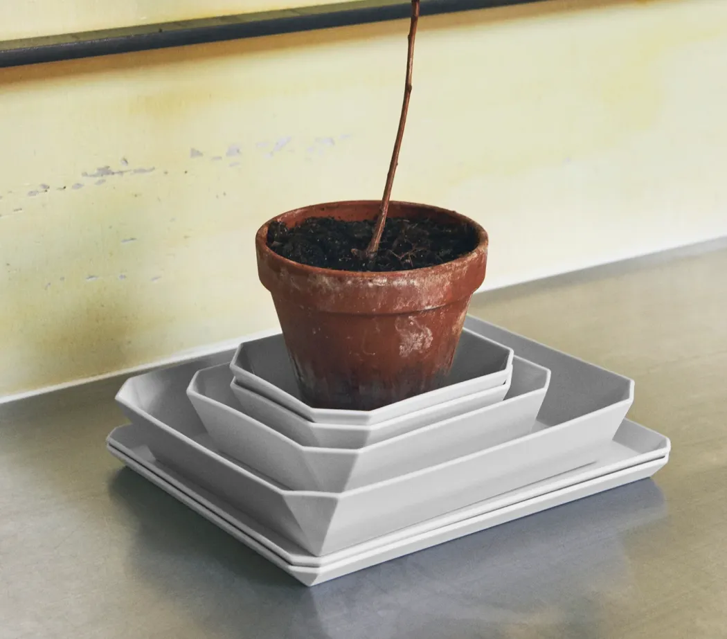 Arita - TY Square Bowl Unglazed Grey 184