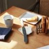 Arita - TY Square Plate unglazed Grey 200