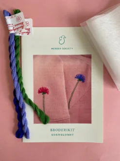 Broderikit Kornblomst