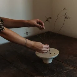 Håndlavet Kaika ikebana vase og lysestage