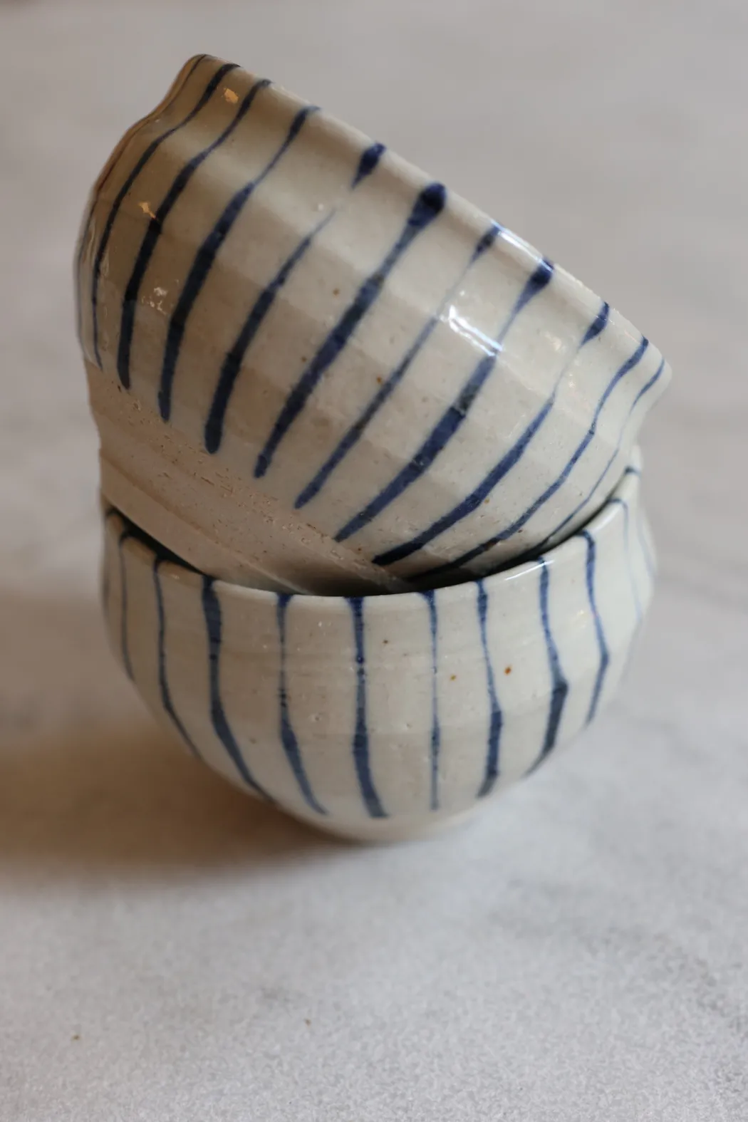 Japansk kop med blå striber