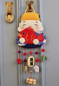 Japansk ornament- Dreng med fisk