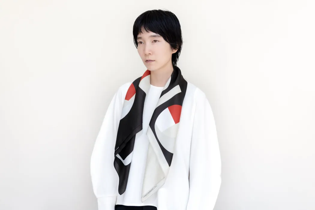 Japansk vægophæng: Furoshiki med geometrisk mønster