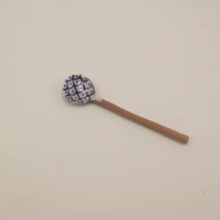Keramikske med blåt japansk motiv