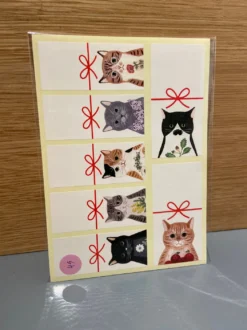 Klistermærker: Til-og-fra-klistermærker med katte (flere varianter)