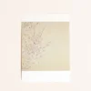 Kort med beige baggrund og blomstergrene