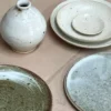 Kōyō tallerken med grå glasur