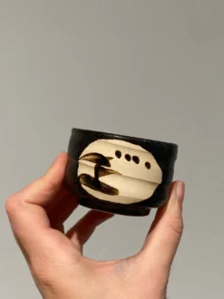 Lille sakekop med japansk motiv