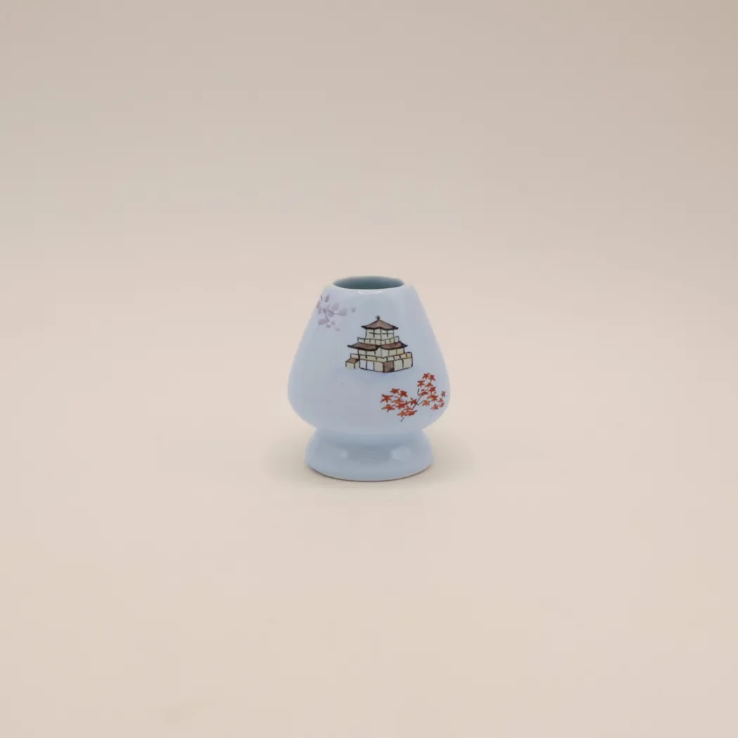 Matcha piskeris holdere med håndmalede motiver / Chasen Naoshi (flere varianter)