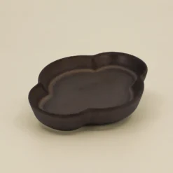 Organisk Keramikskål i bronze glasur