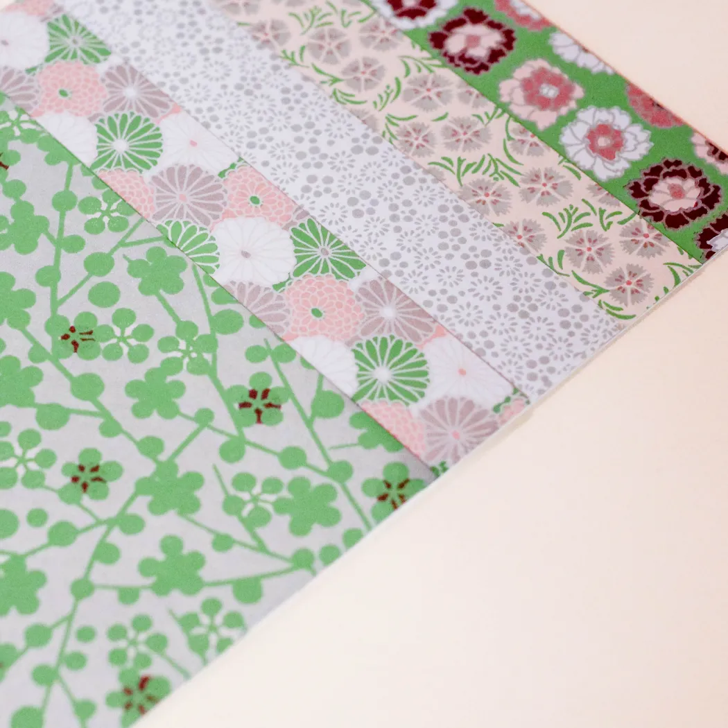 Origami med blomster (Flere varianter)