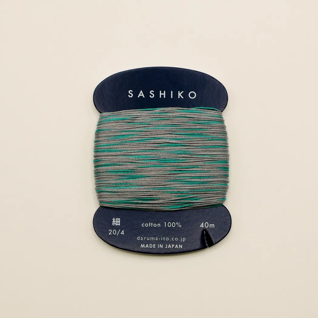 Sashiko KASURI tråd fra Daruma - Sky in Rainy Season / 301