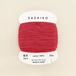 Sashiko tråd fra Daruma - Hindbærrød / 221