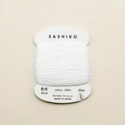 Sashiko tråd fra Daruma - Hvid / 201