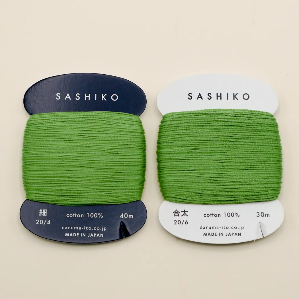 Sashiko tråd fra Daruma - Mos grøn / 227