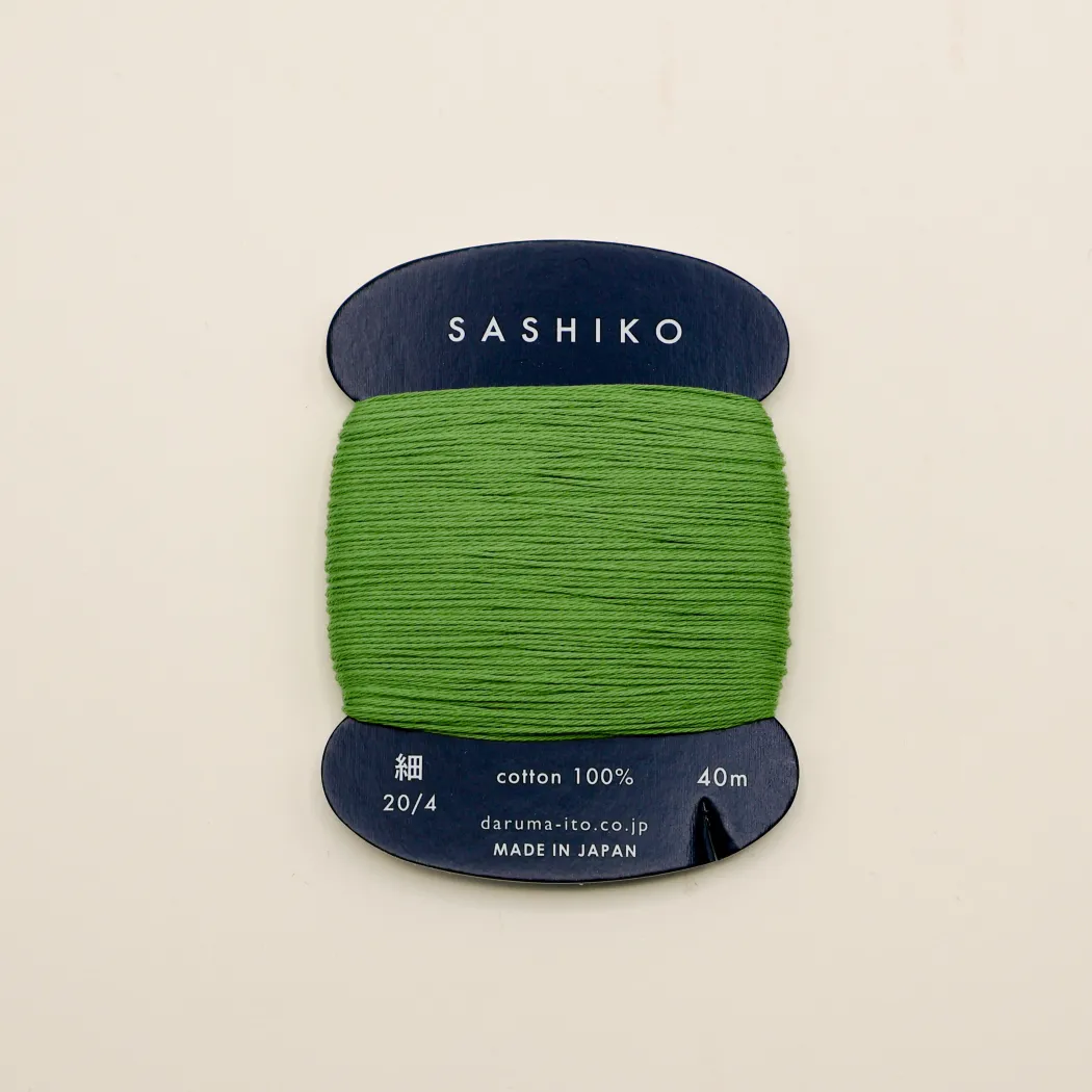 Sashiko tråd fra Daruma - Mos grøn / 227