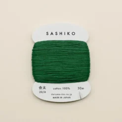Sashiko tråd fra Daruma - Mørk grøn / 208
