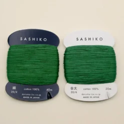 Sashiko tråd fra Daruma - Mørk grøn / 208