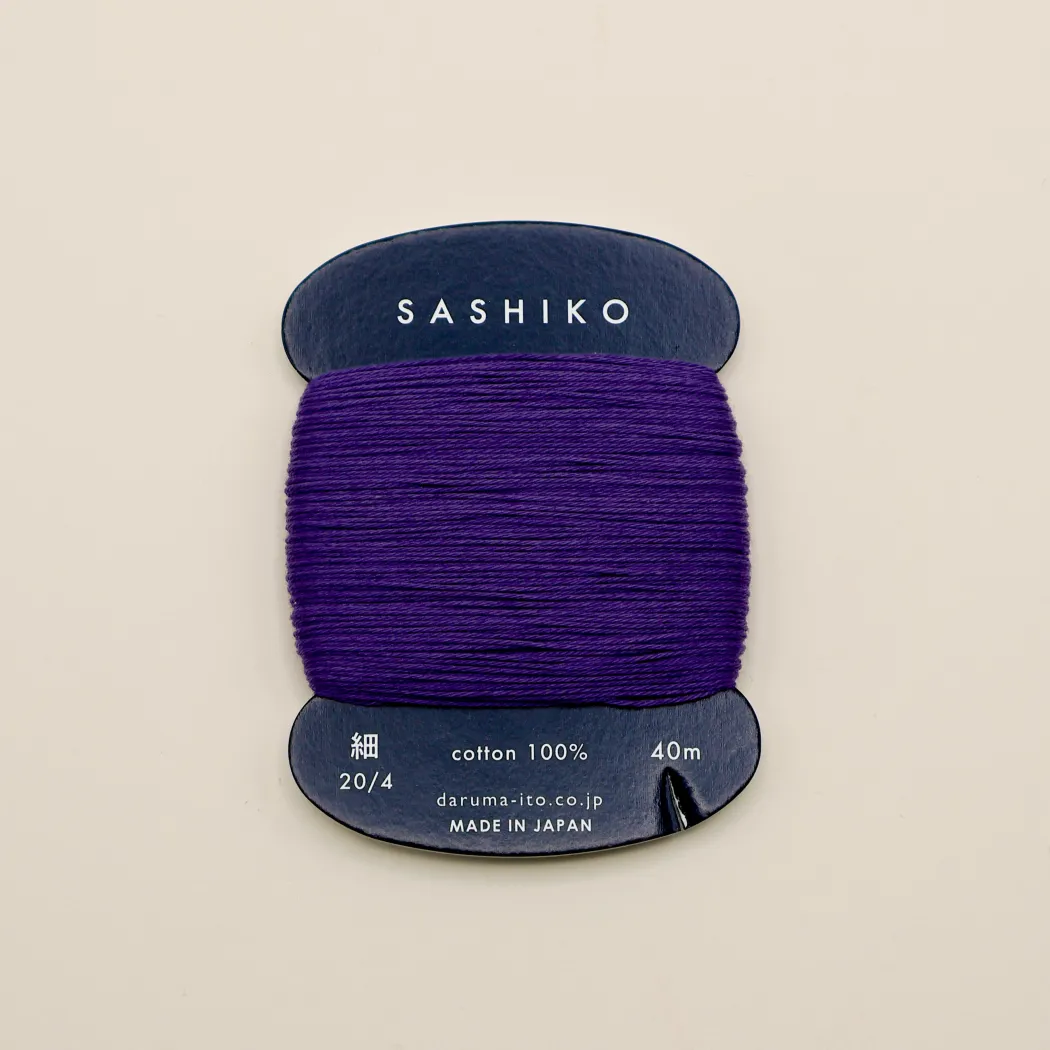 Sashiko tråd fra Daruma - Mørk lilla / 223