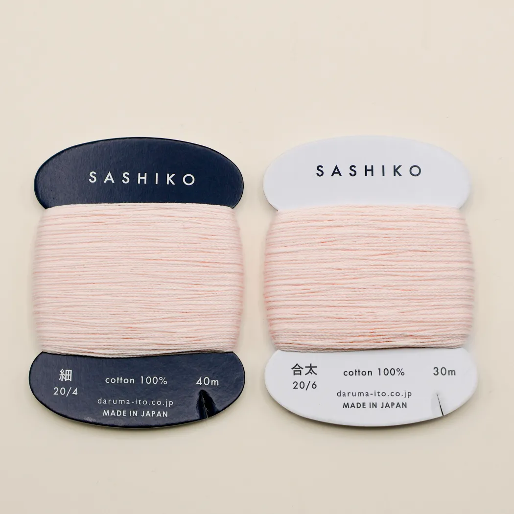 Sashiko tråd fra Daruma - Pastel lyserød / 209