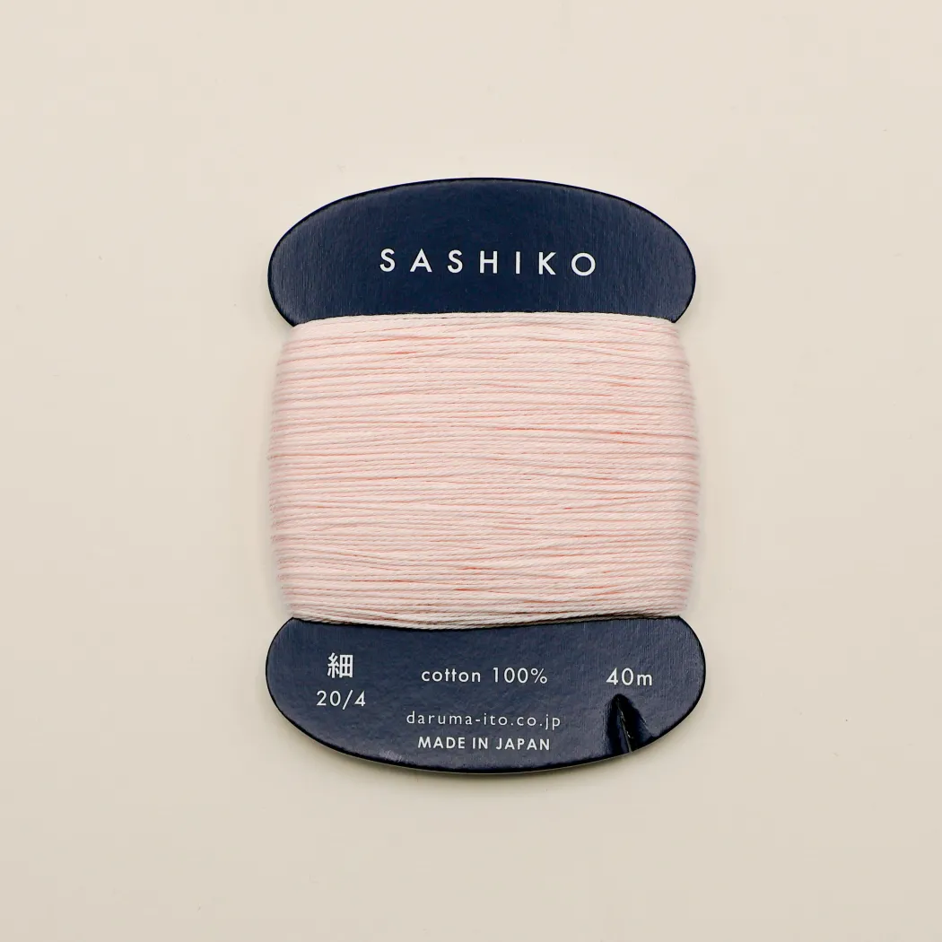 Sashiko tråd fra Daruma - Pastel lyserød / 209