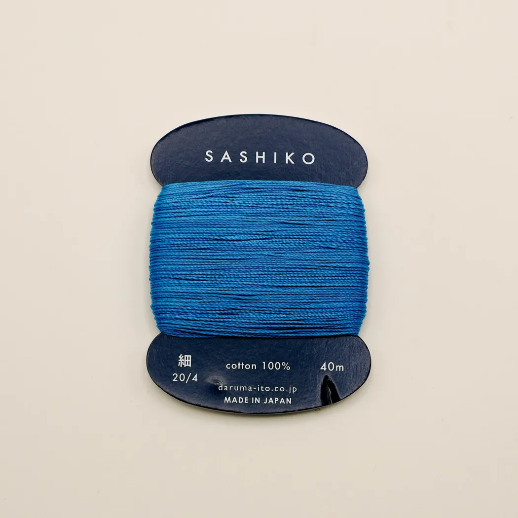 Sashiko tråd fra Daruma - Petrolblå / 224