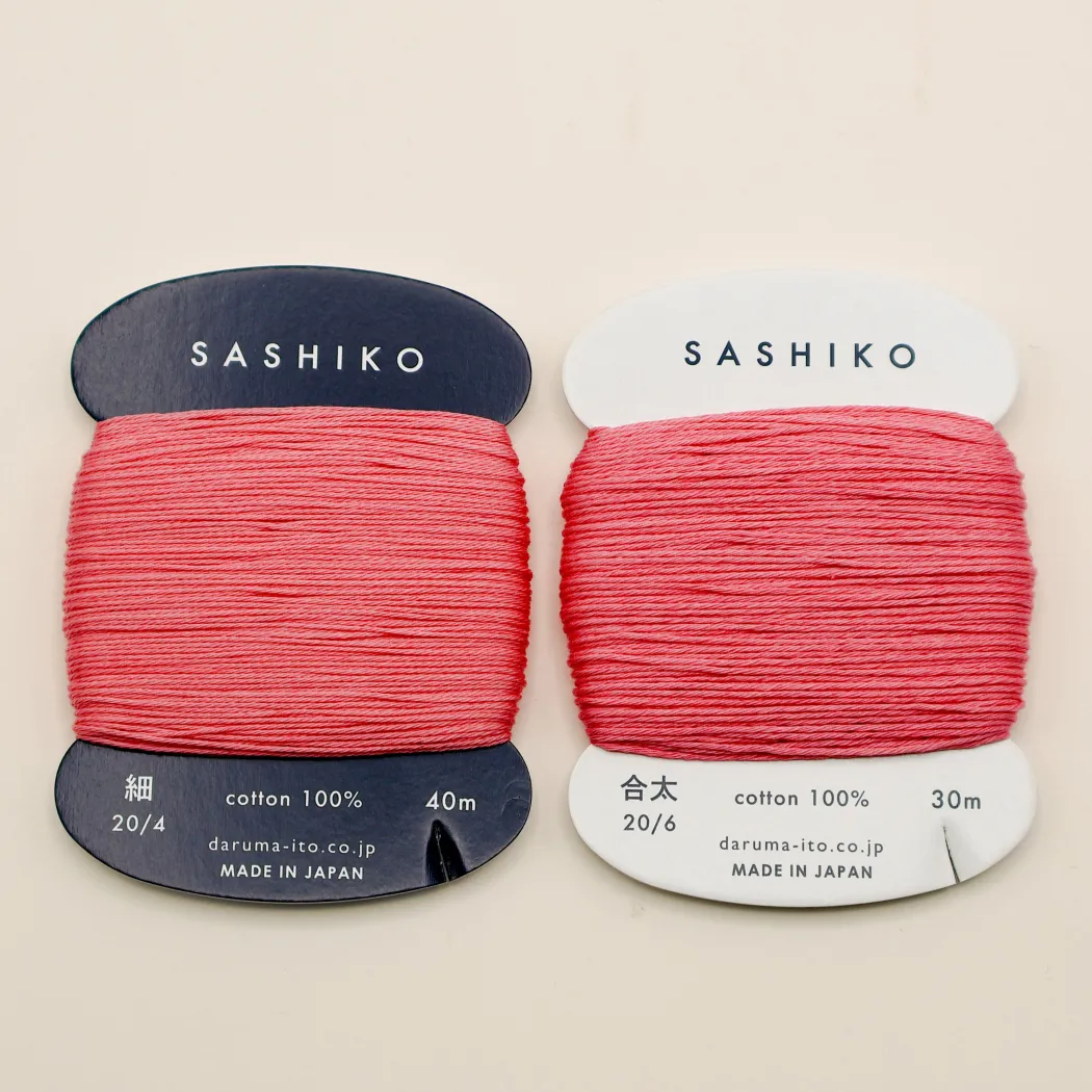 Sashiko tråd fra Daruma - Pink / 222