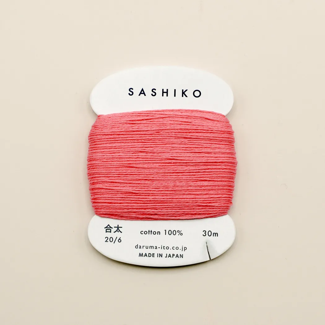 Sashiko tråd fra Daruma - Pink / 222