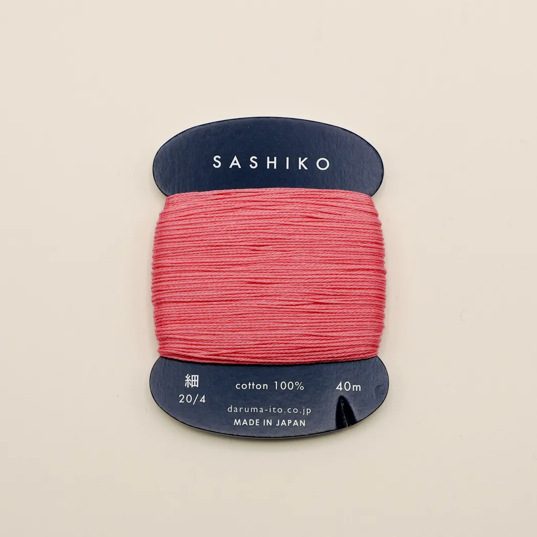Sashiko tråd fra Daruma - Pink / 222