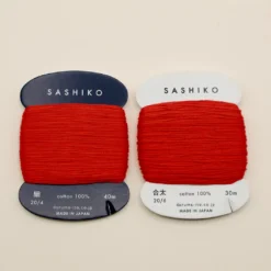 Sashiko tråd fra Daruma - Rød / 213