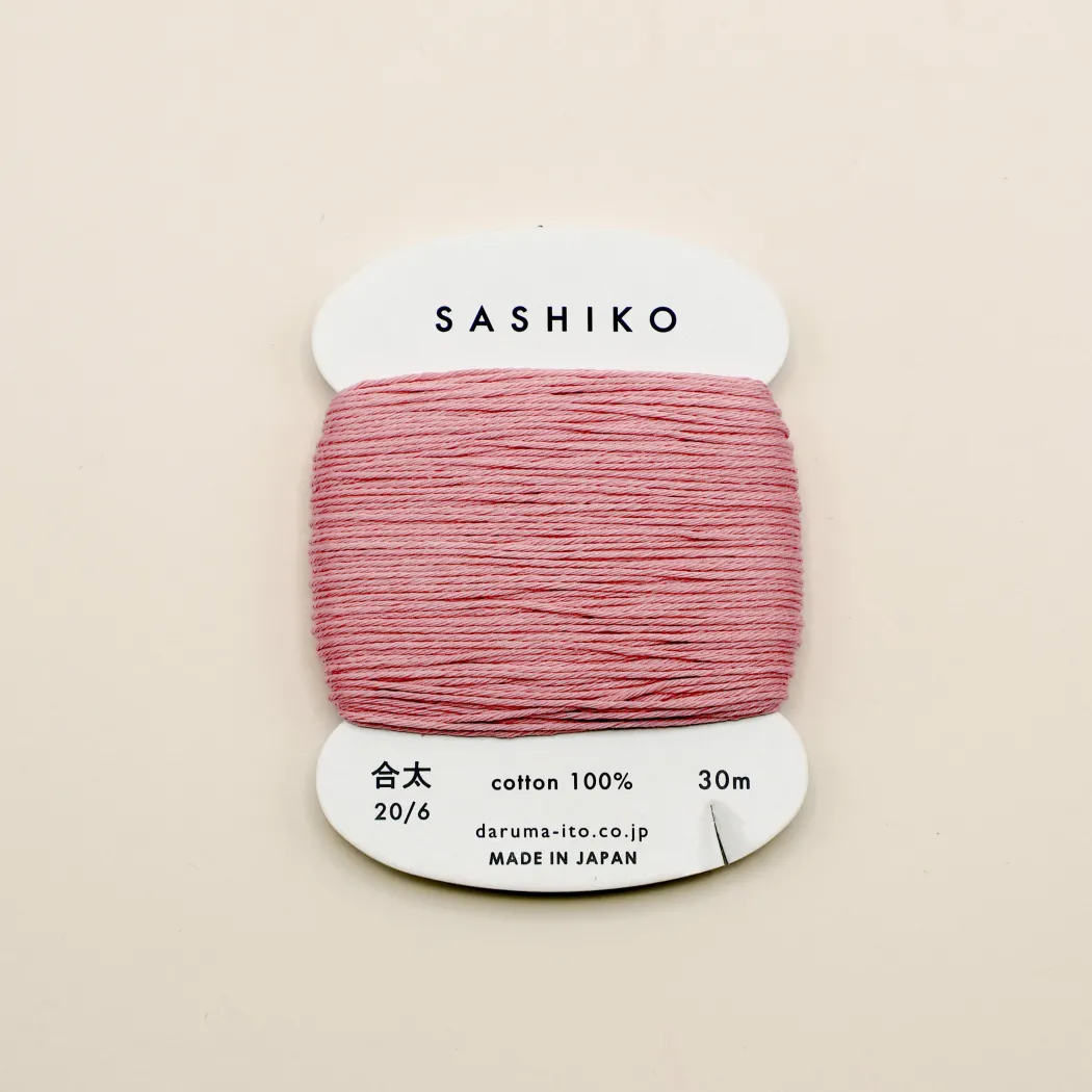 Sashiko tråd fra Daruma - Støvet lyserød / 211