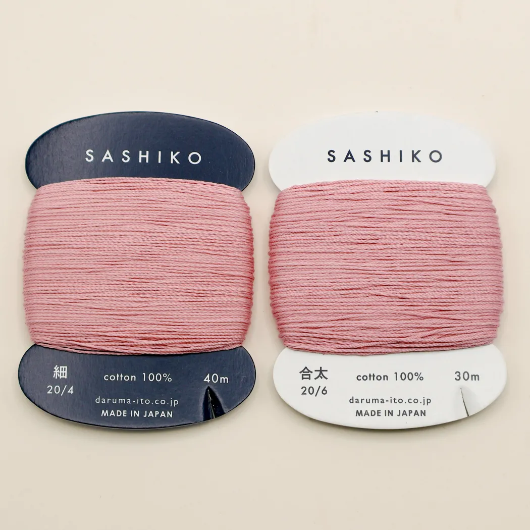 Sashiko tråd fra Daruma - Støvet lyserød / 211