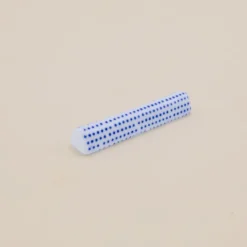 Spisepindeholder - Hvid med blå detaljer