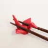 Spisepindeholder - Origami trane, rød