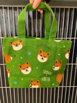 Taske med Shiba, grøn