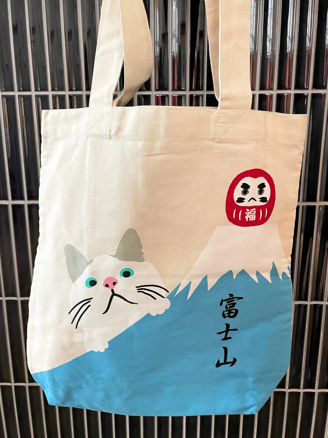 Tote bag daruma og kat