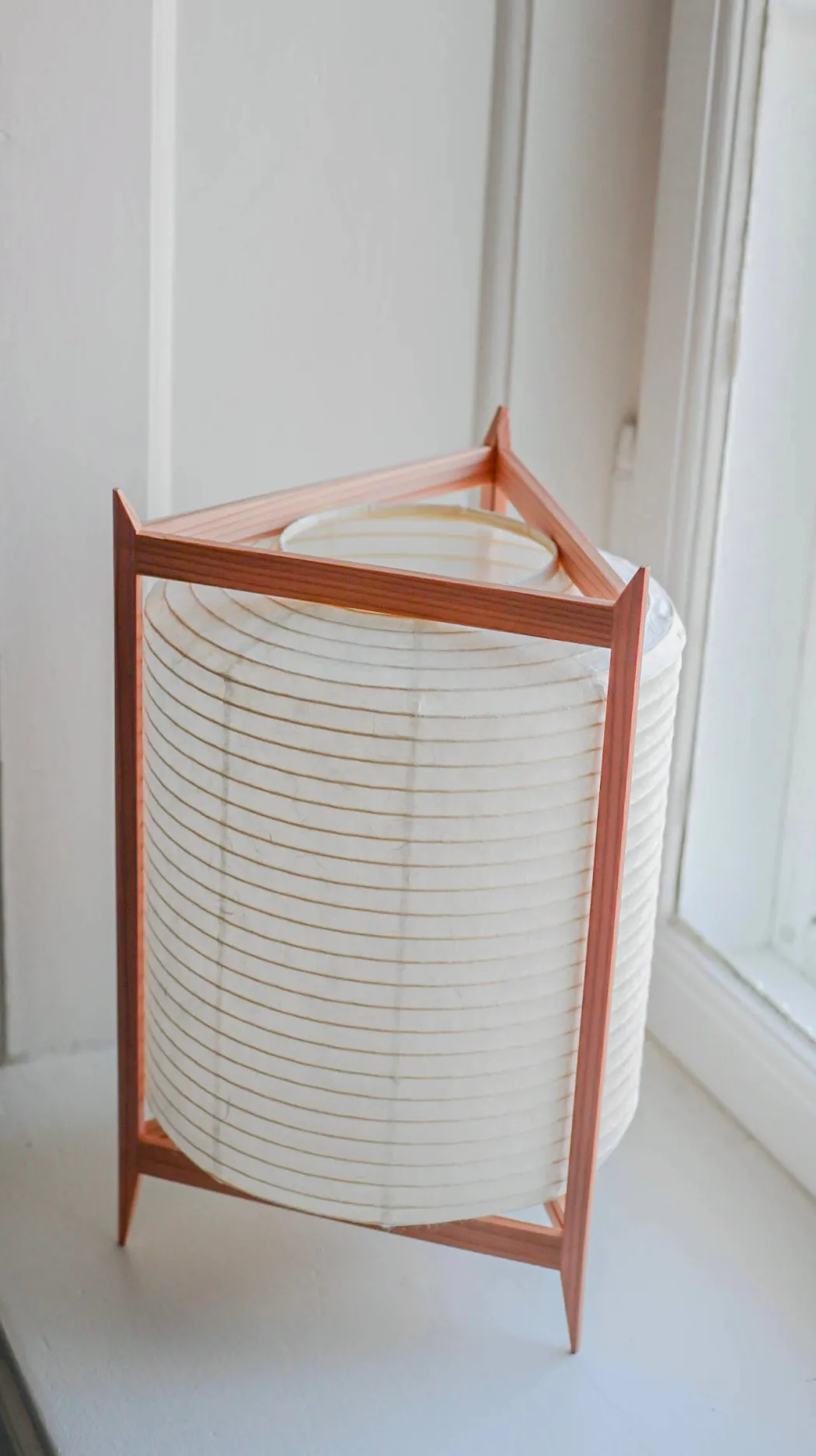 Trådløs LED lampe i rispapir