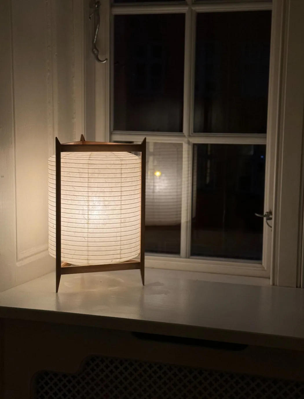 Trådløs LED lampe i rispapir